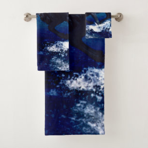 Horses Running In The Water landscape Bath Towel Set