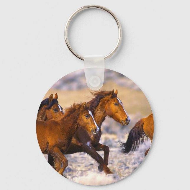 Horses running keychain (Front)