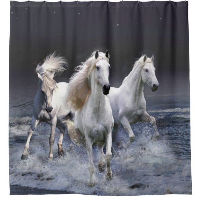 Horses running  throw pillow (Front)