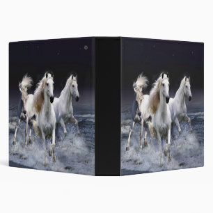 Horses running throw pillow binder