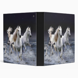 Horses running throw pillow binder