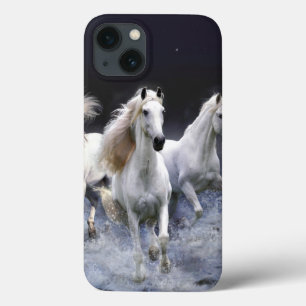 Horses running  throw pillow iPhone 13 case
