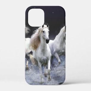 Horses running throw pillow iPhone 12 mini case