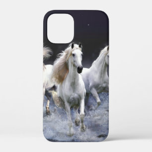 Horses running throw pillow iPhone 12 mini case