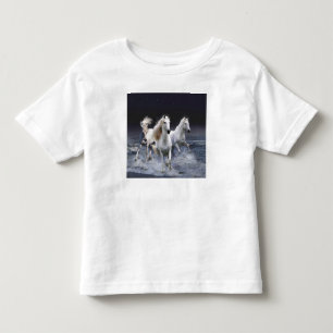Horses running  throw pillow toddler t-shirt