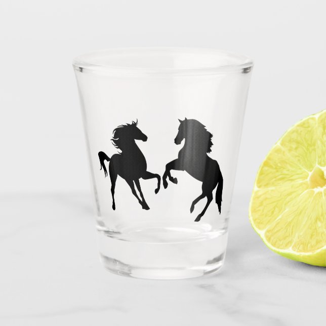 Horses Shot Glass (Front)