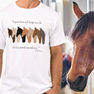 Horses Silhouettes with Horse Quote T-Shirt