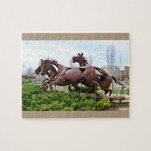 Horses statue jigsaw puzzle