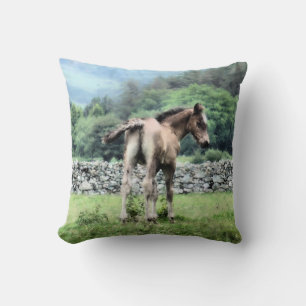 HORSES THROW PILLOW