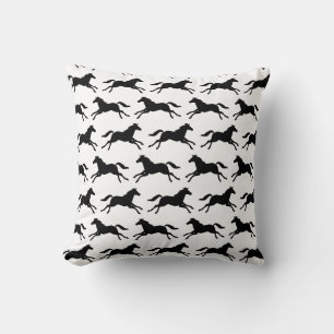 Horses to the gallop throw pillow