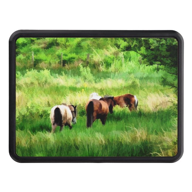 HORSES TRAILER HITCH COVER (Front)