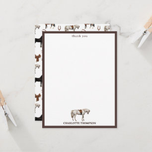 Horses Watercolor Horseshoe Horse Saddles Kids