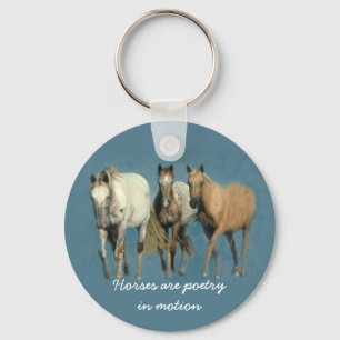 Horses Wild and Wonderful Keychain