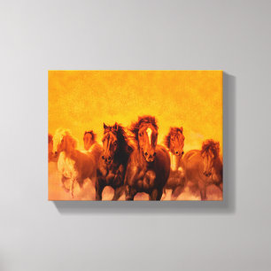 Horses - Wrapped Canvas