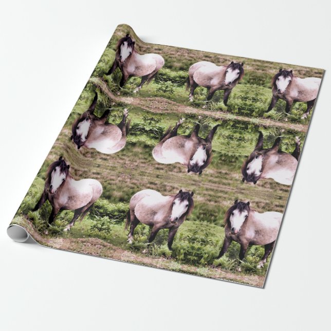 HORSES WRAPPING PAPER (Unrolled)