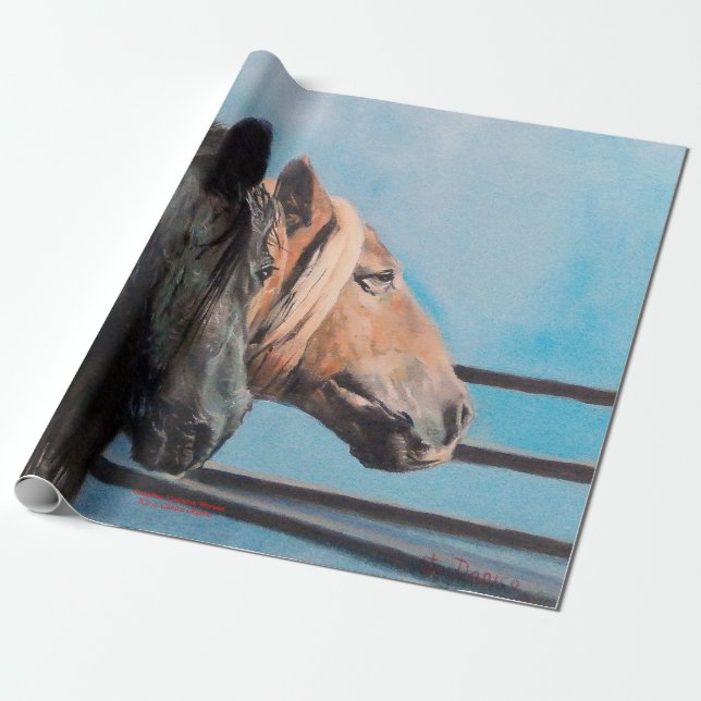 Horses Wrapping Paper (Unrolled)