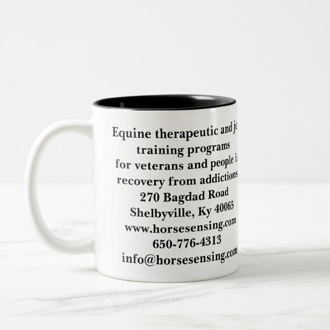 Horsesensing Coffee Mugs (Gauche)