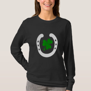 Horseshoe And C  Fun St  Pats Saint Patricks Day L T-Shirt