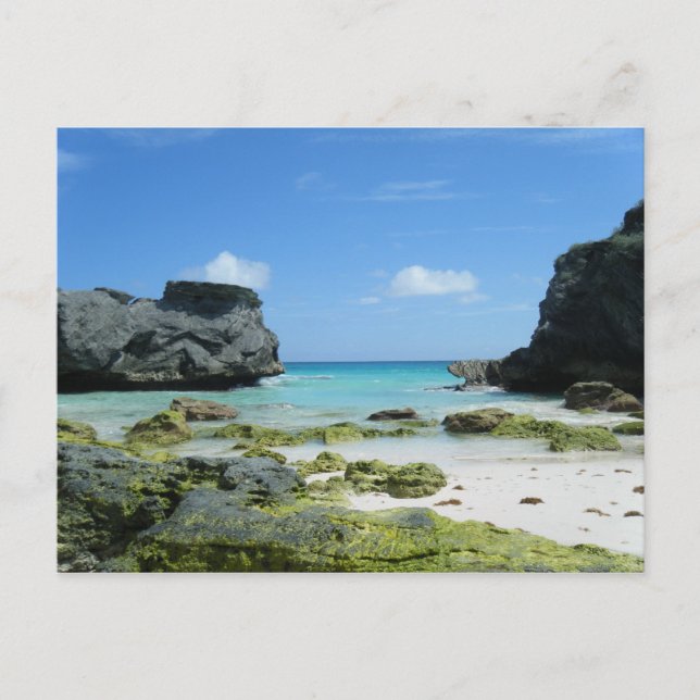 Horseshoe Bay Beach Rocks Postcard (Front)