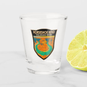 Horseshoe Bend Colorado River Vintage  Shot Glass