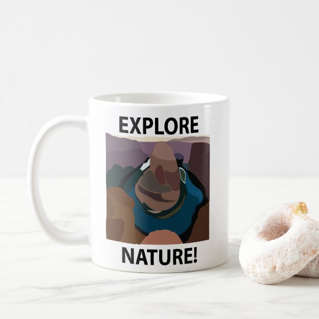 Horseshoe Bend Explore Nature Horseshoe Bend Coffee Mug (With Donut)
