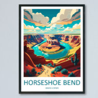 Horseshoe Bend Travel Print Wall Art Horseshoe Ben
