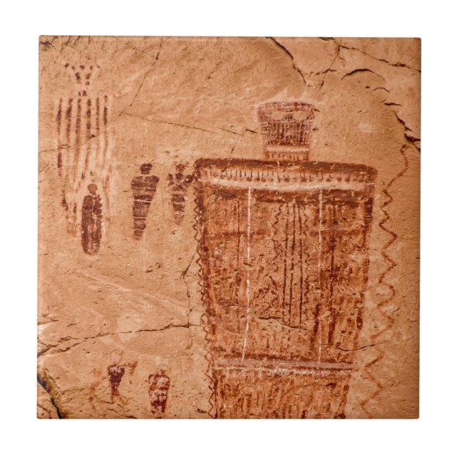 Horseshoe Canyon Great Gallery Figure Tile (Front)