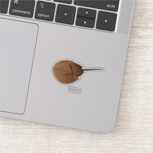 Horseshoe crab cartoon illustration