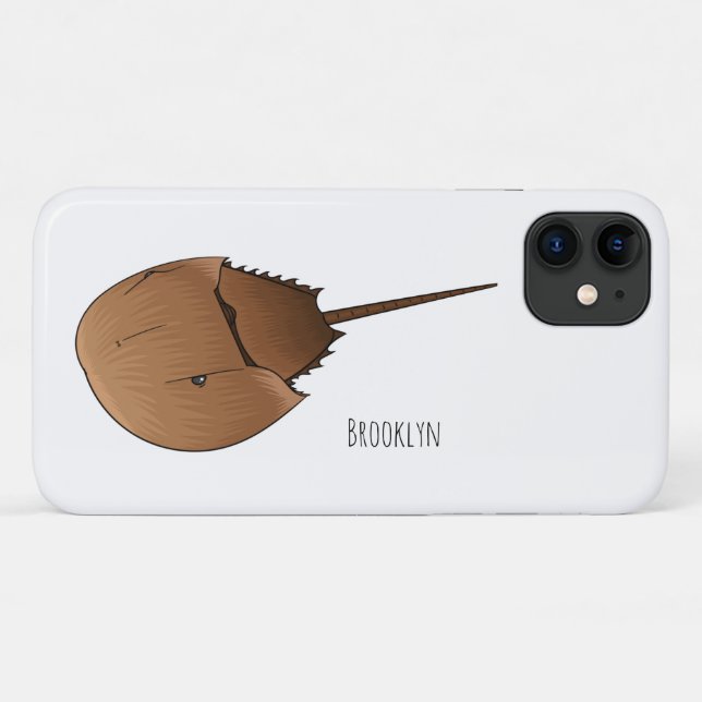 Horseshoe crab cartoon illustration Case-Mate iPhone case (Back (Horizontal))