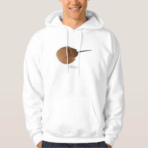Horseshoe crab cartoon illustration hoodie