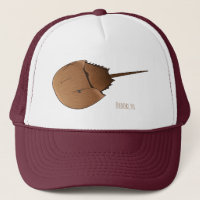 Horseshoe crab cartoon illustration