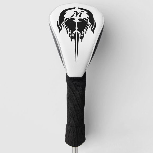 Horseshoe Crab in Tribal Tattoo Style Golf Head Cover (Front)