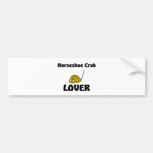 Horseshoe Crab Lover Bumper Sticker (Front)