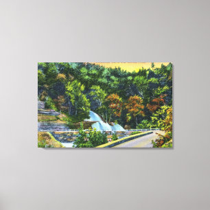 Horseshoe Curve View of Bastion Falls Canvas Print