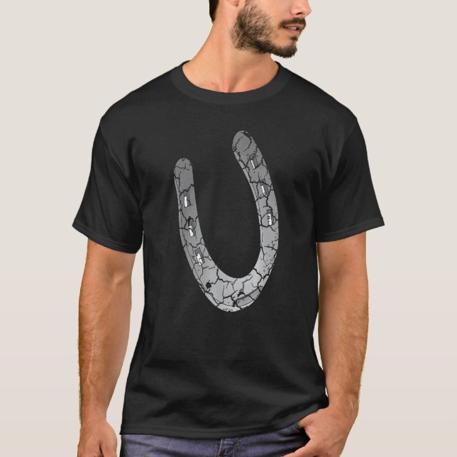 Horseshoe Distressed T-Shirt (Front)