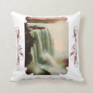 Horseshoe Falls at Niagara Throw Pillow