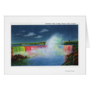 Horseshoe Falls Illuminated at Night # 2