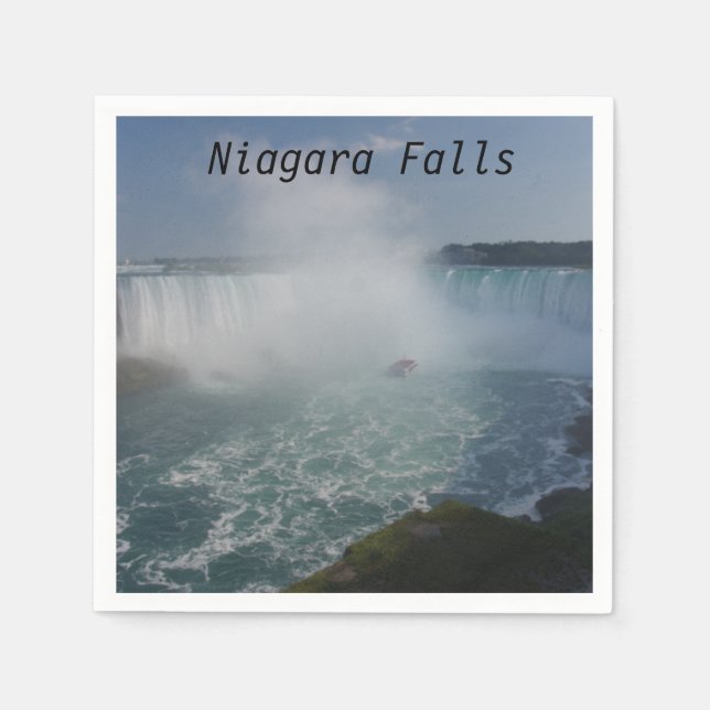 Horseshoe Falls in Niagara Falls Napkin (Front)