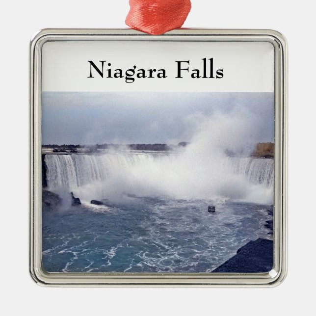 Horseshoe Falls Metal Ornament (Front)