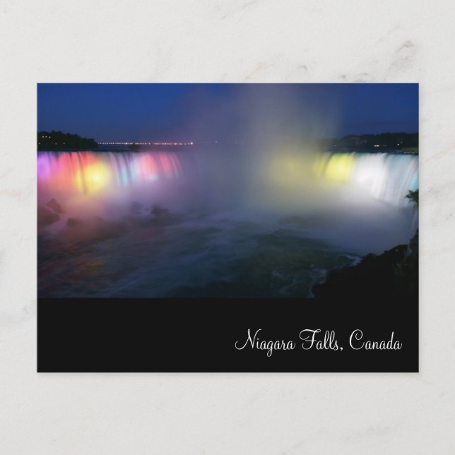 Horseshoe Falls ( Niagara Falls) at night Postcard (Front)