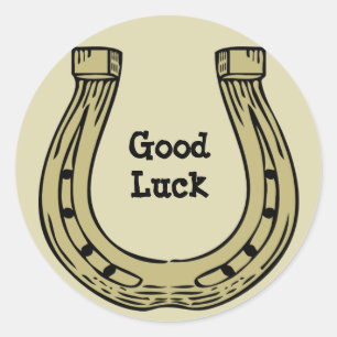 Horseshoe Good Luck Sticker