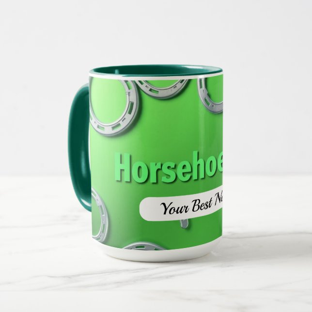Horseshoe Luck Mug Custom (Devant gauche)