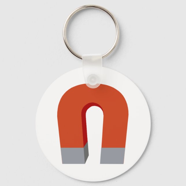 Horseshoe Magnet Keychain (Front)