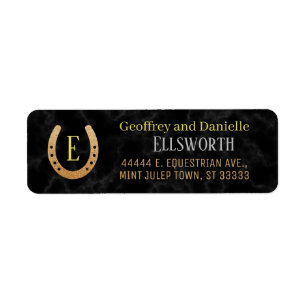 Horseshoe Monogram Horse Racing Derby Adresse