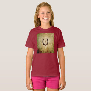 Horseshoe Monogram Personalized Initial T-Shirt
