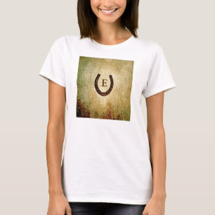 Horseshoe Monogrammed Personalized T-Shirt