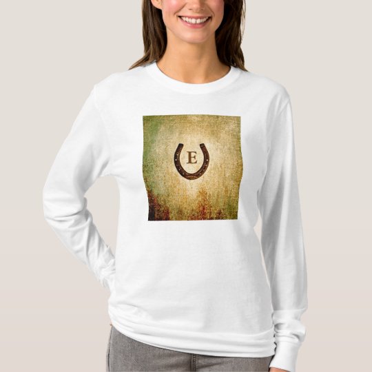 Horseshoe Monogrammed Personalized T-Shirt