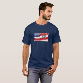 HorseShoe Pitching Basic Dark T-Shirt USA