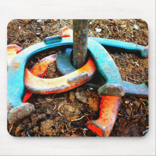 Horseshoe Pitching Gifts Mousepad