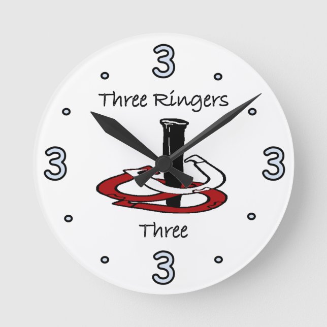 HorseShoe Pitching Wall Clock (Front)